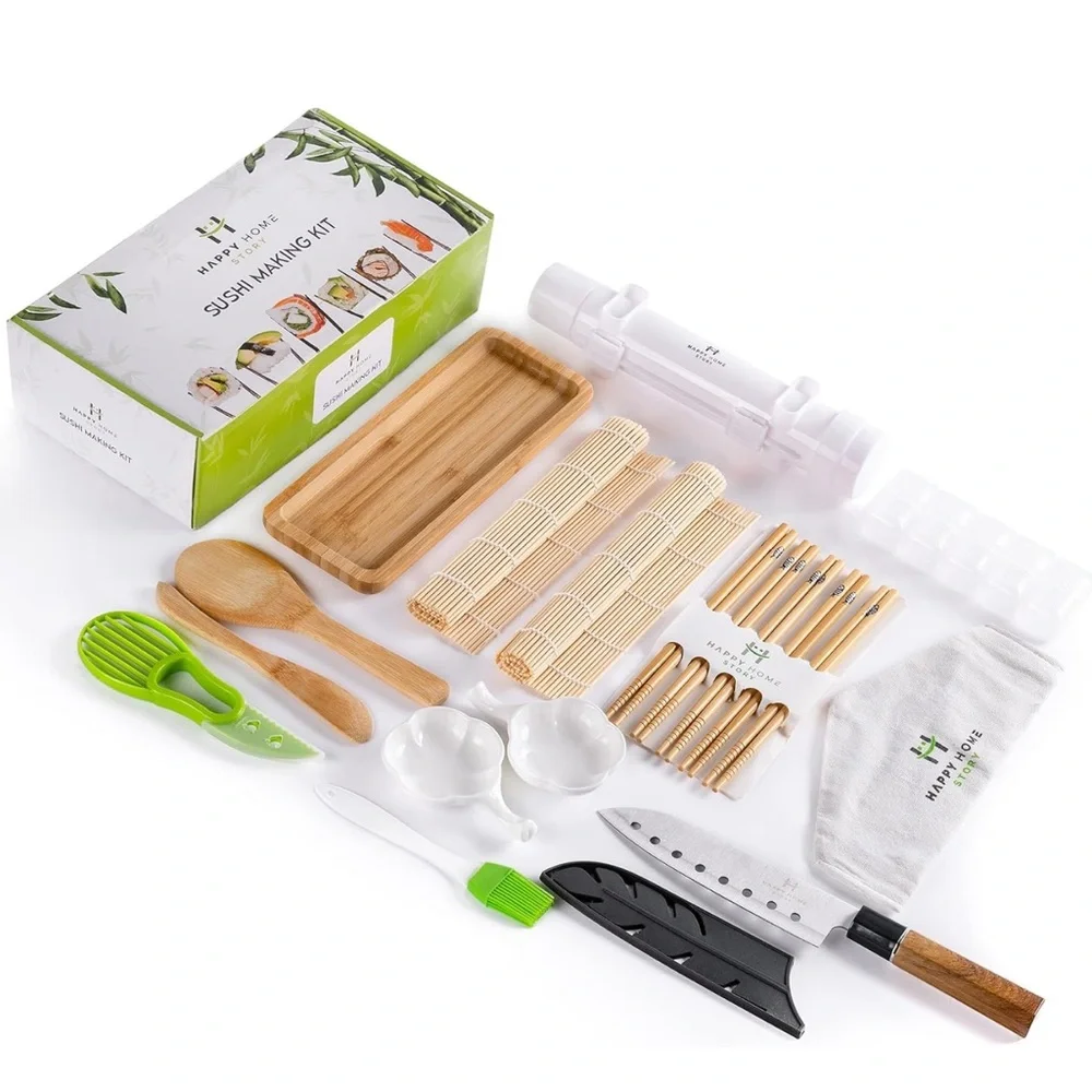 Sushi Making Kit, Complete 17 Piece Set
